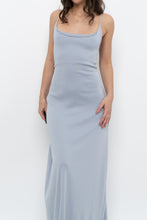 Load image into Gallery viewer, Vintage x Baby Blue Cotton Stretchy Maxi Dress (L)