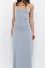 Load image into Gallery viewer, Vintage x Baby Blue Cotton Stretchy Maxi Dress (L)