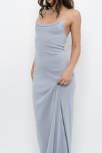 Load image into Gallery viewer, Vintage x Baby Blue Cotton Stretchy Maxi Dress (L)