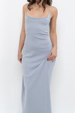 Load image into Gallery viewer, Vintage x Baby Blue Cotton Stretchy Maxi Dress (L)