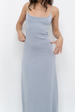 Load image into Gallery viewer, Vintage x Baby Blue Cotton Stretchy Maxi Dress (L)