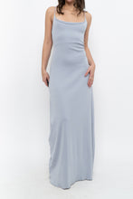 Load image into Gallery viewer, Vintage x Baby Blue Cotton Stretchy Maxi Dress (L)