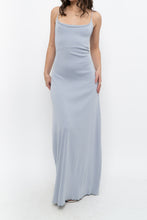 Load image into Gallery viewer, Vintage x Baby Blue Cotton Stretchy Maxi Dress (L)