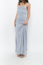 Load image into Gallery viewer, Vintage x Baby Blue Cotton Stretchy Maxi Dress (L)