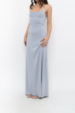 Load image into Gallery viewer, Vintage x Baby Blue Cotton Stretchy Maxi Dress (L)