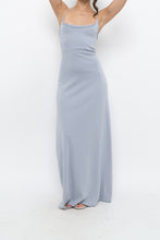 Load image into Gallery viewer, Vintage x Baby Blue Cotton Stretchy Maxi Dress (L)