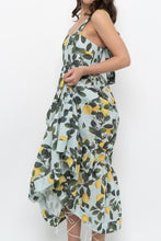 Load image into Gallery viewer, Modern x Lemon Patterned Tiered Cotton Midi Dress (XS, S)