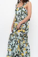 Load image into Gallery viewer, Modern x Lemon Patterned Tiered Cotton Midi Dress (XS, S)