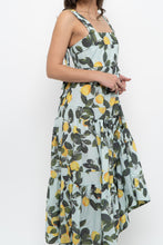 Load image into Gallery viewer, Modern x Lemon Patterned Tiered Cotton Midi Dress (XS, S)