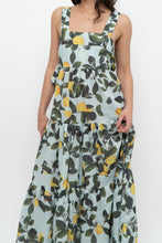 Load image into Gallery viewer, Modern x Lemon Patterned Tiered Cotton Midi Dress (XS, S)