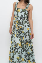 Load image into Gallery viewer, Modern x Lemon Patterned Tiered Cotton Midi Dress (XS, S)