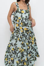 Load image into Gallery viewer, Modern x Lemon Patterned Tiered Cotton Midi Dress (XS, S)