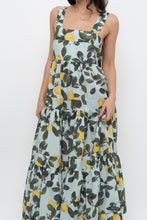 Load image into Gallery viewer, Modern x Lemon Patterned Tiered Cotton Midi Dress (XS, S)