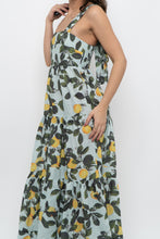 Load image into Gallery viewer, Modern x Lemon Patterned Tiered Cotton Midi Dress (XS, S)
