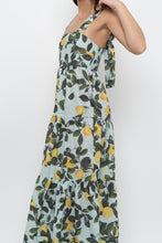 Load image into Gallery viewer, Modern x Lemon Patterned Tiered Cotton Midi Dress (XS, S)