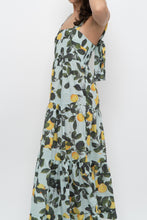 Load image into Gallery viewer, Modern x Lemon Patterned Tiered Cotton Midi Dress (XS, S)