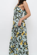 Load image into Gallery viewer, Modern x Lemon Patterned Tiered Cotton Midi Dress (XS, S)