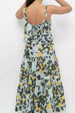 Load image into Gallery viewer, Modern x Lemon Patterned Tiered Cotton Midi Dress (XS, S)