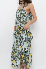 Load image into Gallery viewer, Modern x Lemon Patterned Tiered Cotton Midi Dress (XS, S)