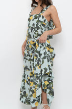 Load image into Gallery viewer, Modern x Lemon Patterned Tiered Cotton Midi Dress (XS, S)