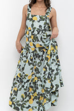 Load image into Gallery viewer, Modern x Lemon Patterned Tiered Cotton Midi Dress (XS, S)