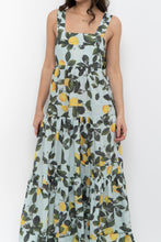 Load image into Gallery viewer, Modern x Lemon Patterned Tiered Cotton Midi Dress (XS, S)