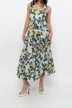 Load image into Gallery viewer, Modern x Lemon Patterned Tiered Cotton Midi Dress (XS, S)