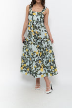 Load image into Gallery viewer, Modern x Lemon Patterned Tiered Cotton Midi Dress (XS, S)