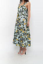 Load image into Gallery viewer, Modern x Lemon Patterned Tiered Cotton Midi Dress (XS, S)