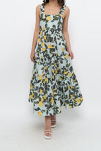 Load image into Gallery viewer, Modern x Lemon Patterned Tiered Cotton Midi Dress (XS, S)