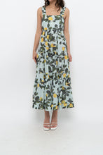 Load image into Gallery viewer, Modern x Lemon Patterned Tiered Cotton Midi Dress (XS, S)