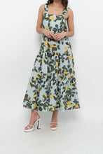 Load image into Gallery viewer, Modern x Lemon Patterned Tiered Cotton Midi Dress (XS, S)