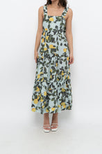 Load image into Gallery viewer, Modern x Lemon Patterned Tiered Cotton Midi Dress (XS, S)