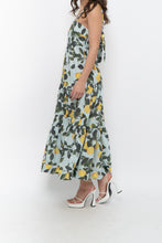 Load image into Gallery viewer, Modern x Lemon Patterned Tiered Cotton Midi Dress (XS, S)
