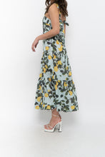 Load image into Gallery viewer, Modern x Lemon Patterned Tiered Cotton Midi Dress (XS, S)