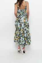 Load image into Gallery viewer, Modern x Lemon Patterned Tiered Cotton Midi Dress (XS, S)
