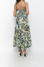 Load image into Gallery viewer, Modern x Lemon Patterned Tiered Cotton Midi Dress (XS, S)