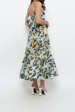 Load image into Gallery viewer, Modern x Lemon Patterned Tiered Cotton Midi Dress (XS, S)