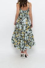 Load image into Gallery viewer, Modern x Lemon Patterned Tiered Cotton Midi Dress (XS, S)