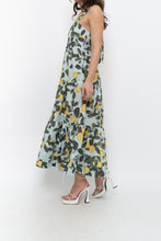 Load image into Gallery viewer, Modern x Lemon Patterned Tiered Cotton Midi Dress (XS, S)