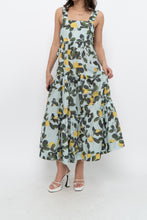 Load image into Gallery viewer, Modern x Lemon Patterned Tiered Cotton Midi Dress (XS, S)
