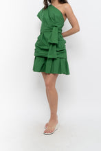 Load image into Gallery viewer, DEREK LAM CROSBY x Green Off-Shoulder Gathered Cotton Dress (M)