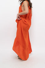 Load image into Gallery viewer, Vintage x Made in Italy x Orange Linen Maxi Dress (M, L)
