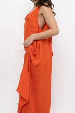 Load image into Gallery viewer, Vintage x Made in Italy x Orange Linen Maxi Dress (M, L)