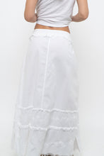 Load image into Gallery viewer, Vintage x White Cotton Embroidered Maxi Skirt (L)