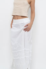 Load image into Gallery viewer, Vintage x White Cotton Embroidered Maxi Skirt (L)