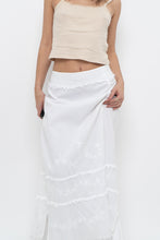 Load image into Gallery viewer, Vintage x White Cotton Embroidered Maxi Skirt (L)