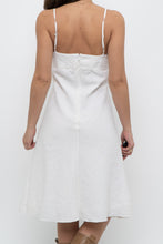 Load image into Gallery viewer, Vintage x SMART SET White Linen Front-tie Midi Dress (M)