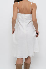 Load image into Gallery viewer, Vintage x SMART SET White Linen Front-tie Midi Dress (M)
