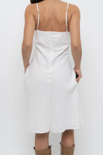 Load image into Gallery viewer, Vintage x SMART SET White Linen Front-tie Midi Dress (M)